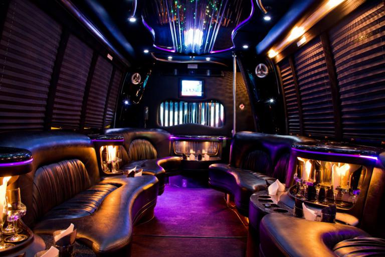 Escondido 22 Passenger Party Bus Interior