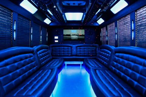 Escondido 36 Passenger Party Bus Interior